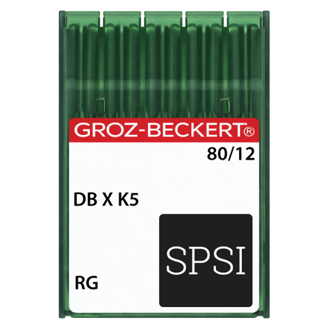 Groz-Beckert DBXK5 80/12 RG - Sharp Point - Large Eye - 100ct Needles