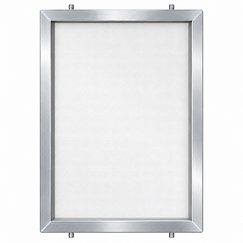 GSF 23" x 31" 158 White Mesh Alum Frame W/ MHM Pins
