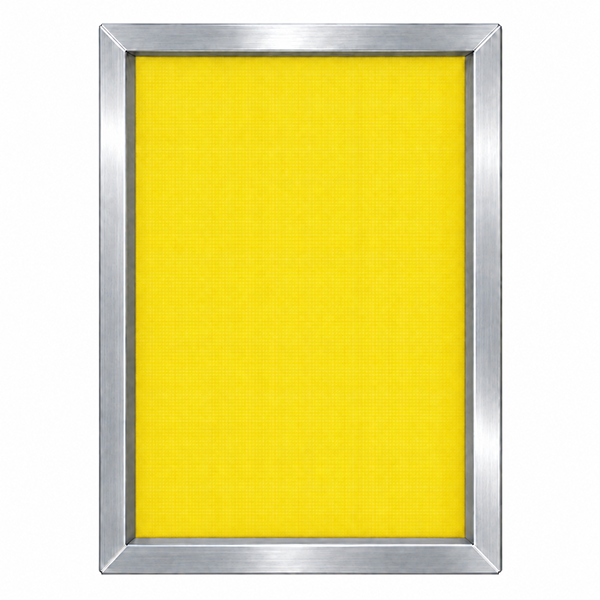 GSF 23" x 31" 125/55 Thin Thread Yellow Mesh Alum Frame