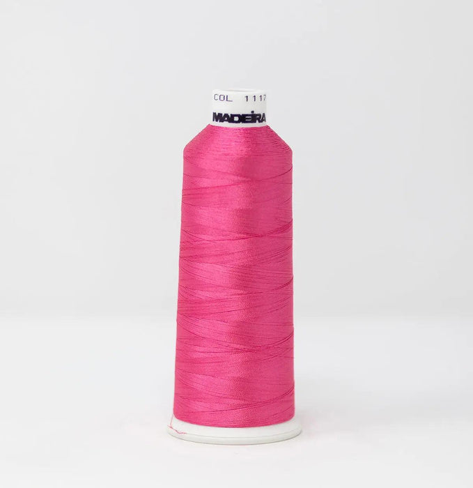 Madeira Rayon 1117 Flamingo Pink Embroidery Thread 5500 Yards