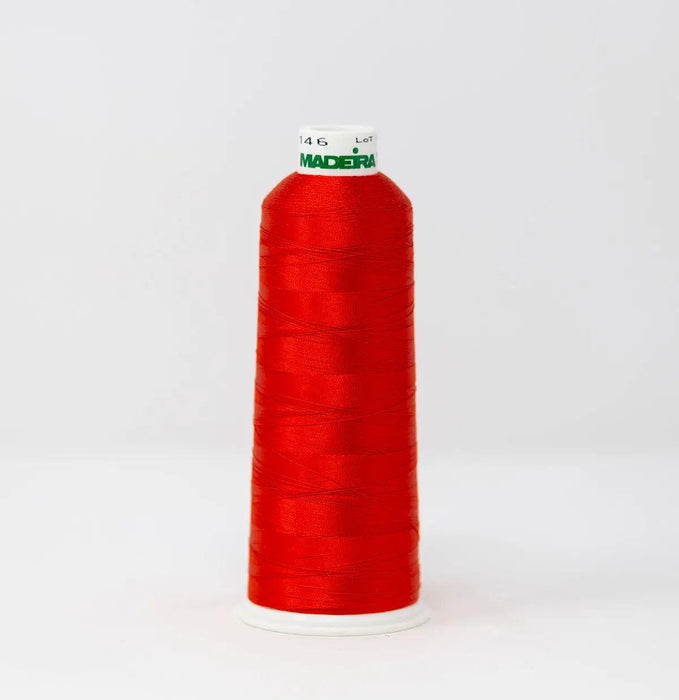 Madeira Rayon 1146 Tomato Red Embroidery Thread 5500 Yards