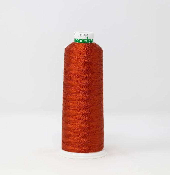 Madeira Rayon 1221 Terra Cotta Embroidery Thread 5500 Yards