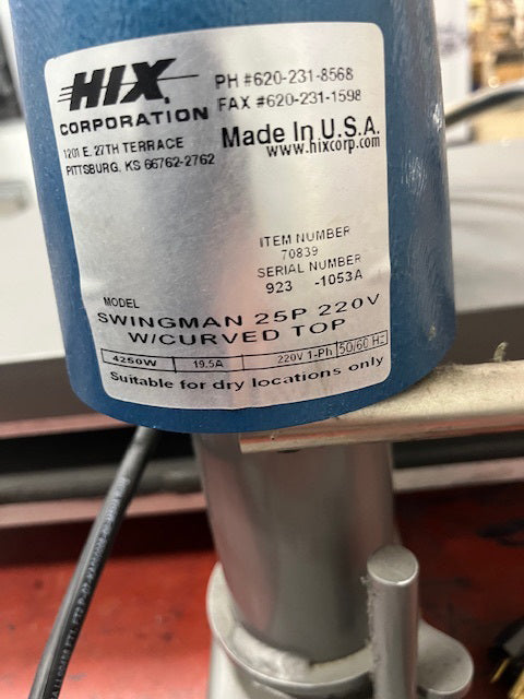 Used - Hix Swingman 25P Digital Heat Press (20" x 25")